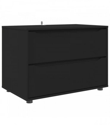 vidaXL Storage Cabinet Black 80 x 48 x 57 cm Engineered Wood