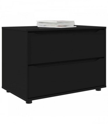 vidaXL Storage Cabinet Black 80 x 48 x 57 cm Engineered Wood
