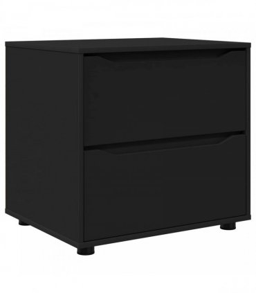 vidaXL Storage Cabinet Black 60 x 48 x 57 cm Engineered Wood