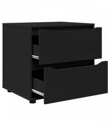 vidaXL Storage Cabinet Black 60 x 48 x 57 cm Engineered Wood