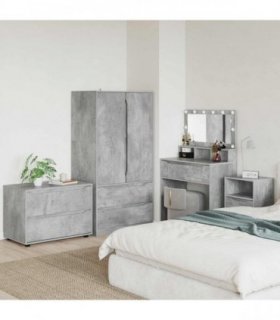vidaXL Storage Cabinet Concrete Grey 80 x 48 x 57 cm Engineered Wood