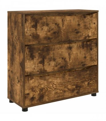 vidaXL Storage Cabinet Smoked Oak 80 x 31 x 81 cm Engineered Wood