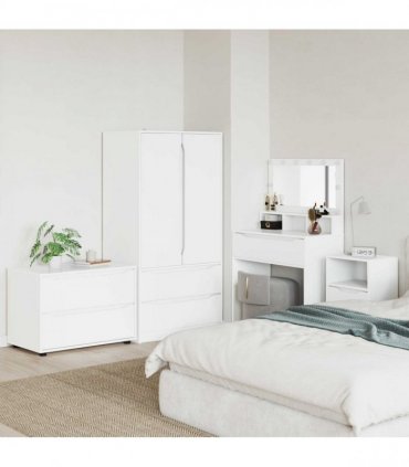 vidaXL Storage Cabinet White 80 x 48 x 57 cm Engineered Wood