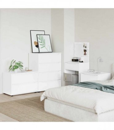 vidaXL Storage Cabinet White 80 x 48 x 57 cm Engineered Wood