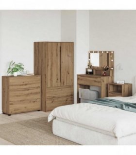 vidaXL Storage Cabinet Artisan Oak 80 x 31 x 81 cm Engineered Wood