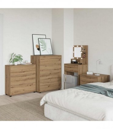 vidaXL Storage Cabinet Artisan Oak 80 x 31 x 81 cm Engineered Wood
