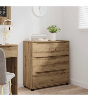 vidaXL Storage Cabinet Artisan Oak 80 x 31 x 81 cm Engineered Wood