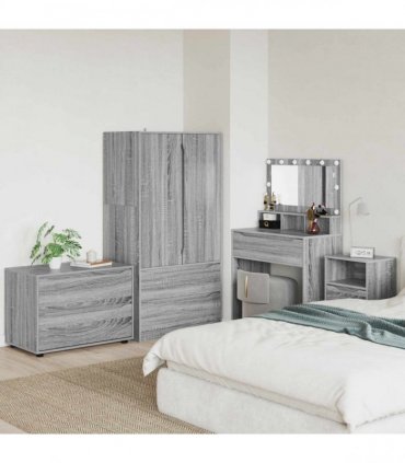 vidaXL Storage Cabinet Grey Sonoma 80 x 48 x 57 cm Engineered Wood