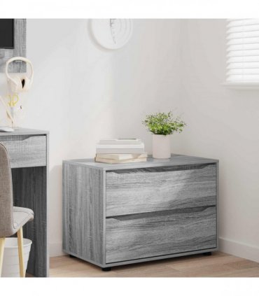 vidaXL Storage Cabinet Grey Sonoma 80 x 48 x 57 cm Engineered Wood