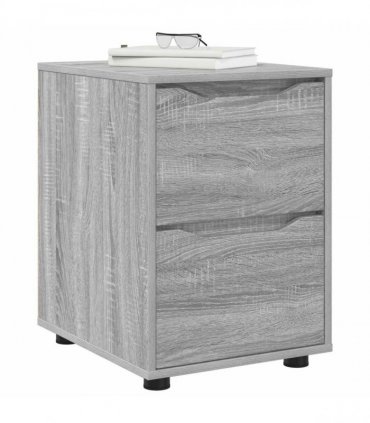 vidaXL Storage Cabinet Grey Sonoma 40 x 48 x 57 cm Engineered Wood — Size: 48 x 48 x 57 cm