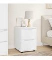 vidaXL Storage Cabinet White 40 x 48 x 57 cm Engineered Wood — Size: 48 x 48 x 57 cm