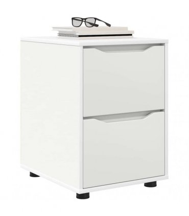 vidaXL Storage Cabinet White 40 x 48 x 57 cm Engineered Wood — Size: 48 x 48 x 57 cm