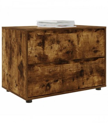 vidaXL Storage Cabinet Smoked Oak 80 x 48 x 57 cm Engineered Wood