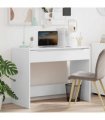 vidaXL Desk with Drawer White 100 x 50 x 78 cm Engineered Wood