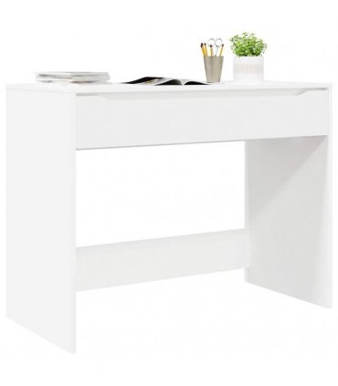 vidaXL Desk with Drawer White 100 x 50 x 78 cm Engineered Wood
