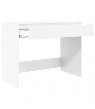vidaXL Desk with Drawer White 100 x 50 x 78 cm Engineered Wood