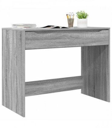 vidaXL Desk with Drawer Grey Sonoma 100 x 50 x 78 cm Engineered Wood