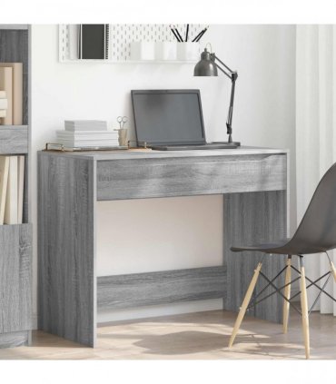 vidaXL Desk with Drawer Grey Sonoma 100 x 50 x 78 cm Engineered Wood