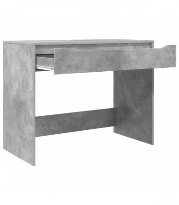 vidaXL Desk with Drawer Concrete Grey 100 x 50 x 78 cm Engineered Wood