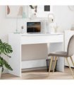 vidaXL Desk High Gloss White 100 x 50 x 78 cm Engineered Wood