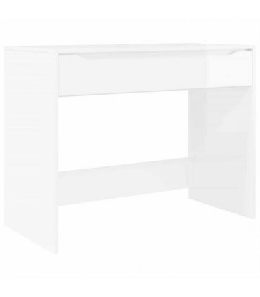vidaXL Desk High Gloss White 100 x 50 x 78 cm Engineered Wood
