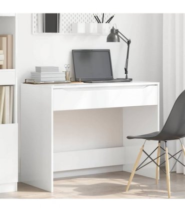 vidaXL Desk High Gloss White 100 x 50 x 78 cm Engineered Wood
