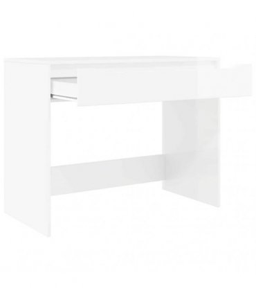 vidaXL Desk High Gloss White 100 x 50 x 78 cm Engineered Wood