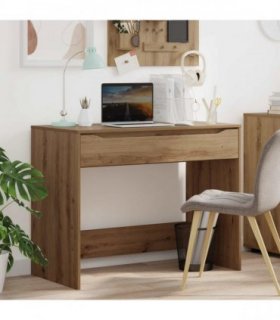 vidaXL Desk with Drawer Artisan Oak 100 x 50 x 78 cm Engineered Wood