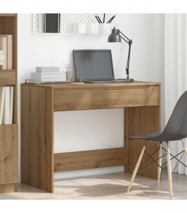 vidaXL Desk with Drawer Artisan Oak 100 x 50 x 78 cm Engineered Wood