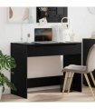 vidaXL Desk with Drawer Black 100 x 50 x 78 cm Engineered Wood