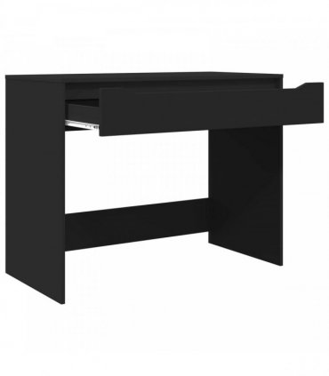 vidaXL Desk with Drawer Black 100 x 50 x 78 cm Engineered Wood