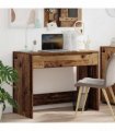 vidaXL Desk with Drawer Old Wood 100 x 50 x 78 cm Engineered Wood