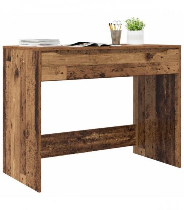 vidaXL Desk with Drawer Old Wood 100 x 50 x 78 cm Engineered Wood