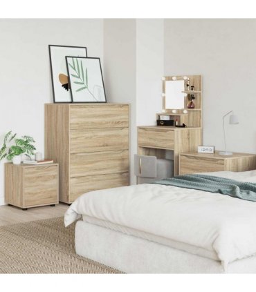 vidaXL Bathroom Cabinet Sonoma Oak 40.5 x 40 x 44 cm Engineered Wood
