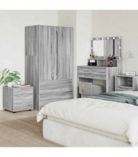 vidaXL Bathroom Cabinet Grey Sonoma 40.5 x 40 x 44 cm Engineered Wood