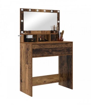 vidaXL Bedroom Dressing Tables with Drawer Old Wood 80 x 39.6 x 135 cm