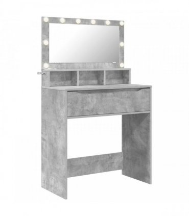 vidaXL Bedroom Dressing Tables Concrete Grey 80 x 39.6 x 135 cm