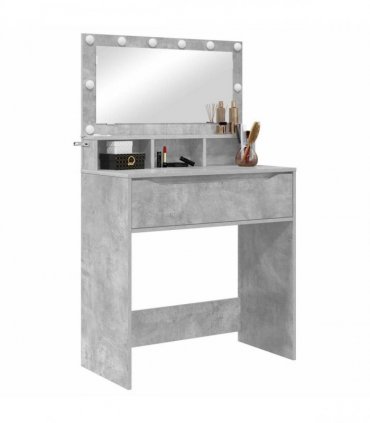 vidaXL Bedroom Dressing Tables Concrete Grey 80 x 39.6 x 135 cm