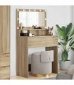 vidaXL Bedroom Dressing Tables Sonoma Oak 80 x 39.6 x 135 cm