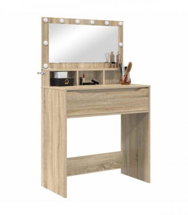 vidaXL Bedroom Dressing Tables Sonoma Oak 80 x 39.6 x 135 cm