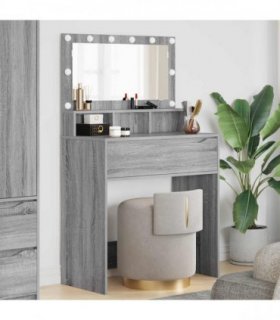 vidaXL Bedroom Dressing Tables Grey Sonoma 80 x 39.6 x 135 cm