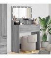 vidaXL Bedroom Dressing Tables Grey Sonoma 80 x 39.6 x 135 cm