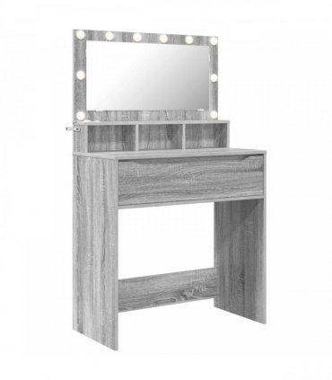 vidaXL Bedroom Dressing Tables Grey Sonoma 80 x 39.6 x 135 cm