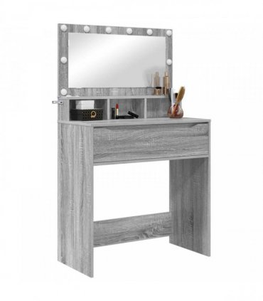 vidaXL Bedroom Dressing Tables Grey Sonoma 80 x 39.6 x 135 cm