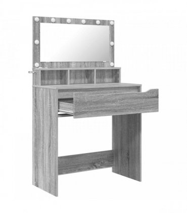 vidaXL Bedroom Dressing Tables Grey Sonoma 80 x 39.6 x 135 cm