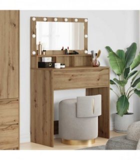 vidaXL Bedroom Dressing Tables Artisan Oak 80 x 39.6 x 135 cm
