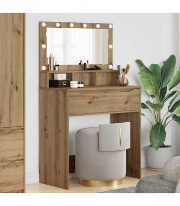 vidaXL Bedroom Dressing Tables Artisan Oak 80 x 39.6 x 135 cm