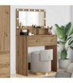 vidaXL Bedroom Dressing Tables Artisan Oak 80 x 39.6 x 135 cm