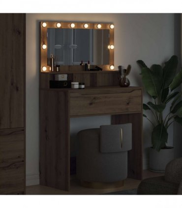 vidaXL Bedroom Dressing Tables Artisan Oak 80 x 39.6 x 135 cm