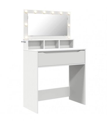 vidaXL Bedroom Dressing Tables with Drawer White 80 x 39.6 x 135 cm